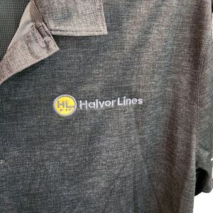 Halvor Lines Mens XL Polo Shirts Grey 1 Sport-Tek And‎ 1 Nike with company Logo